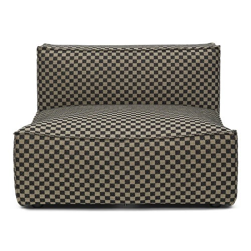 Catena Sofa Center L100 - Check - Sand/Black