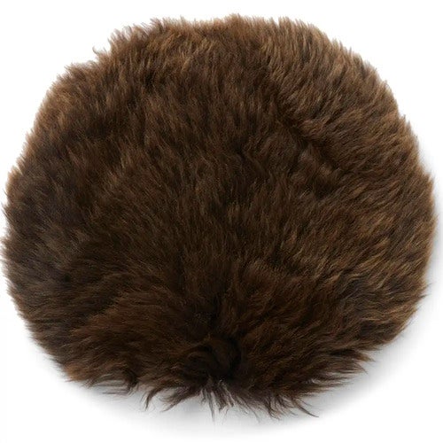 Gently Sittepute i saueskinn ø34 cm Natural Brown