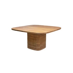 Mellow matbordramme kvadratisk f/bordsskiva 144x144 cm Teak