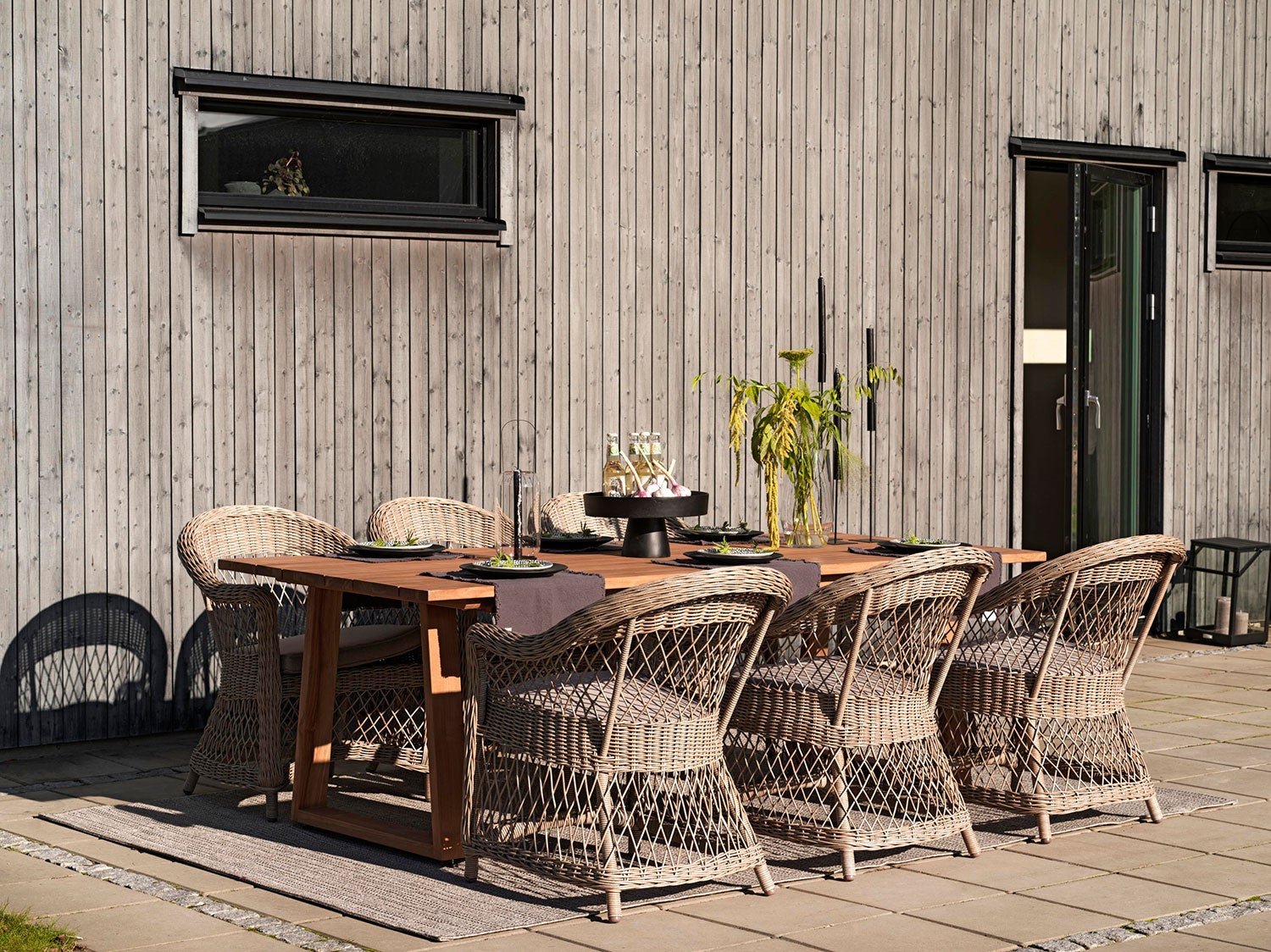 Laurion spisebord 100 x 230 cm natur teak Brafab