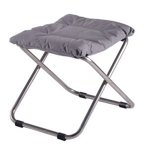 Chico soft fotpall grey aluminium 