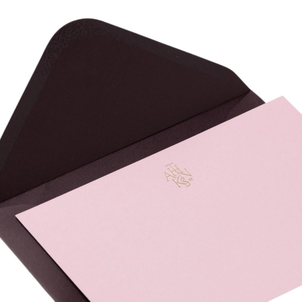 Card & Envelope Set - Thanks Beige