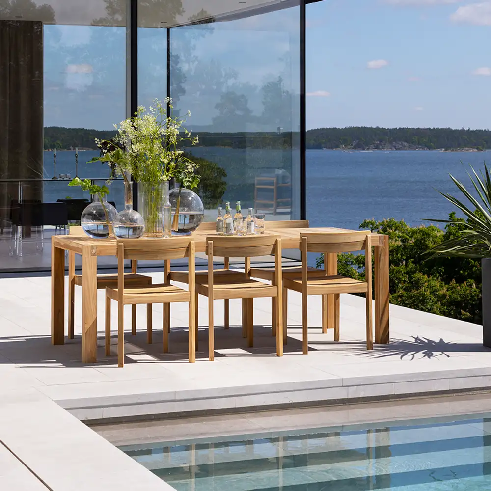 Laknäs spisebord 90 x 210 cm teak