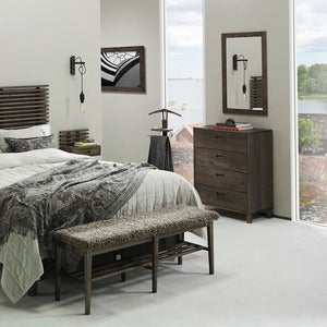 Leon kommode brun oljet ask