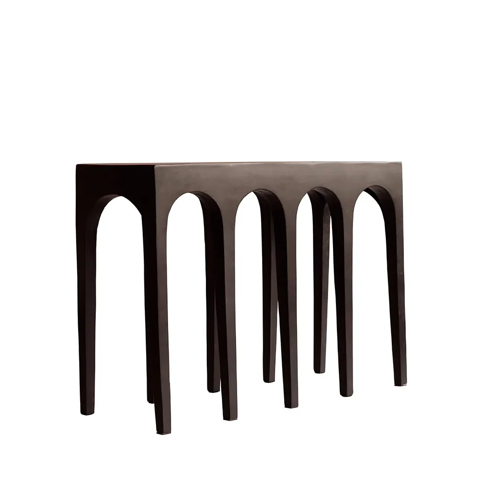 Bow konsollbord, stort – kaffe