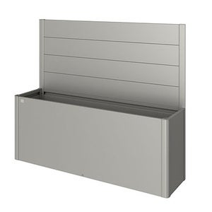 Skjerm for voksebed 4x1 m metall Kvartsgrå