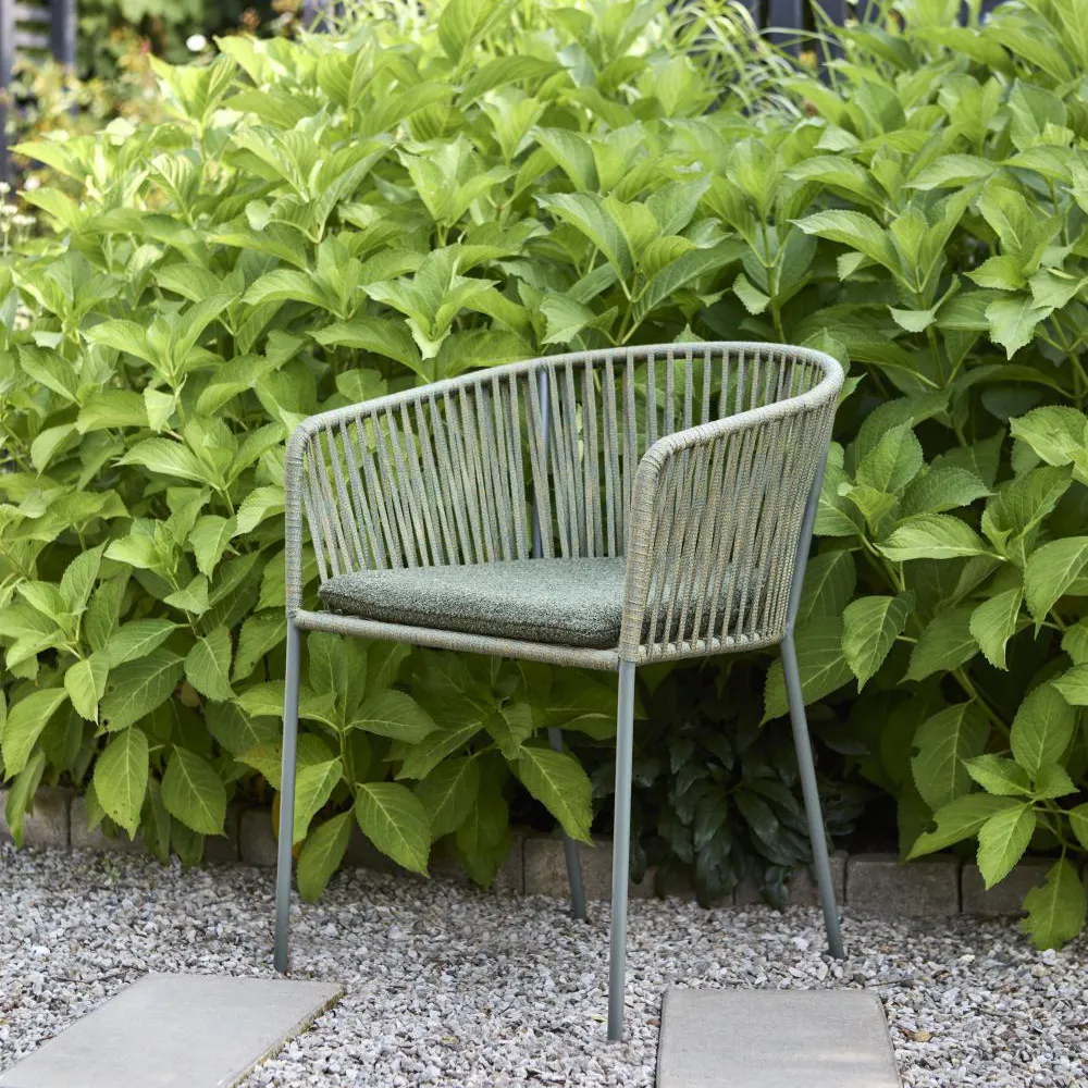 PIATTO Stol med armlener - Raw Avocado/Nordic Green