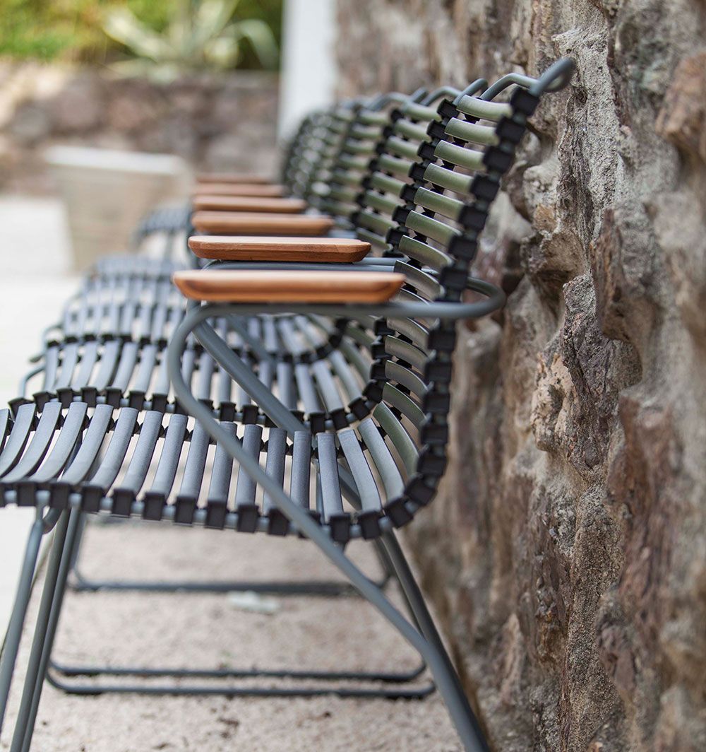 Click Karmstol svart aluminium