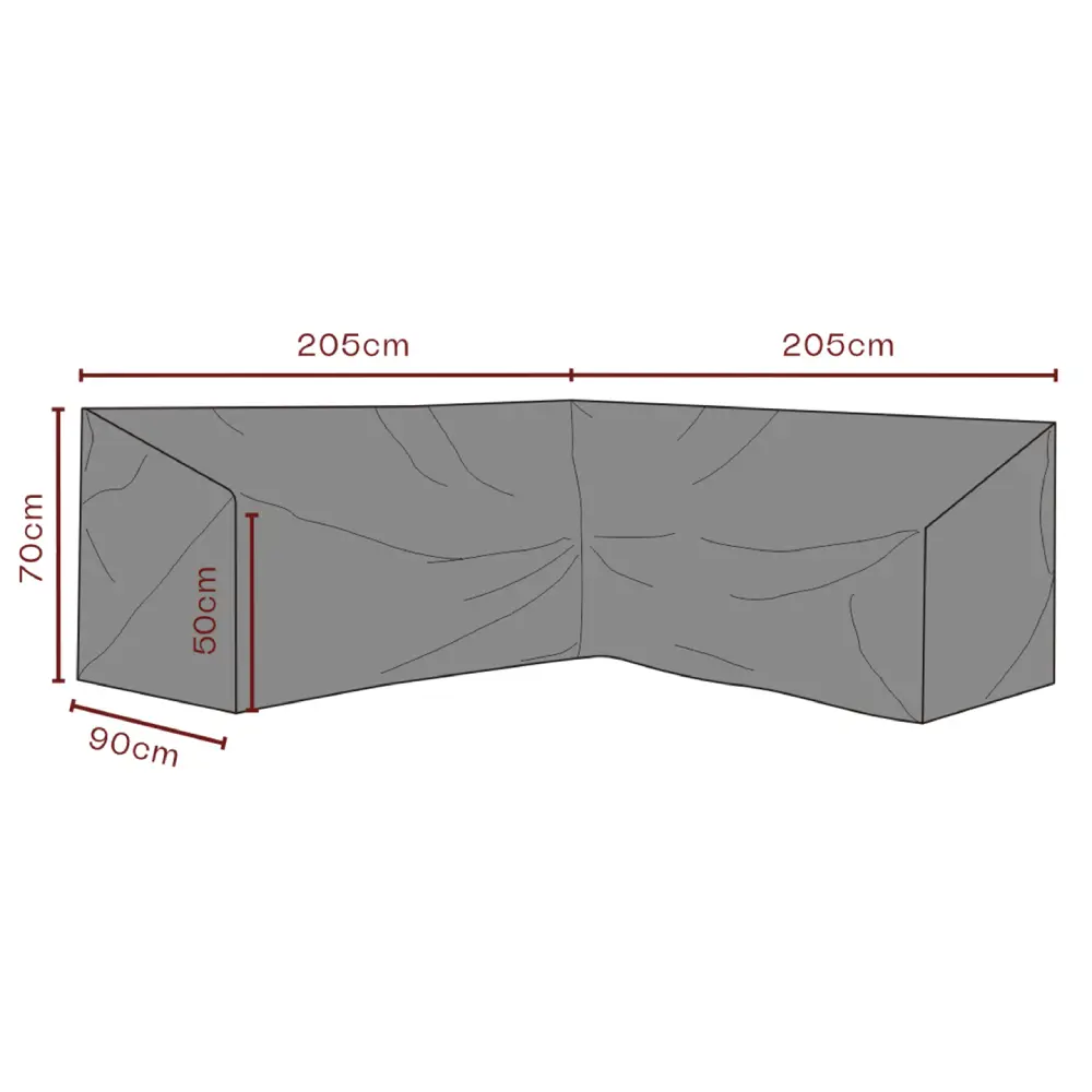 Møbeltrekk Hjørnesofa 205/205x90 cm Premium