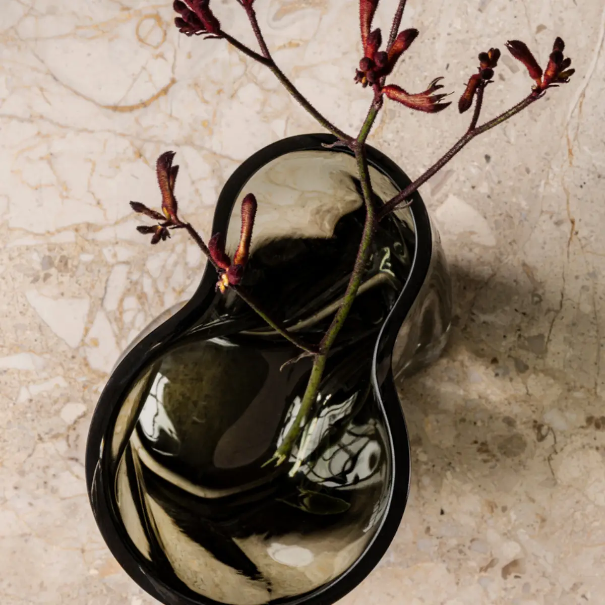 Aer Vase - H49 cm - Røyk