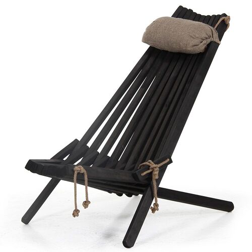 Ribbon hvilestol svart Brafab