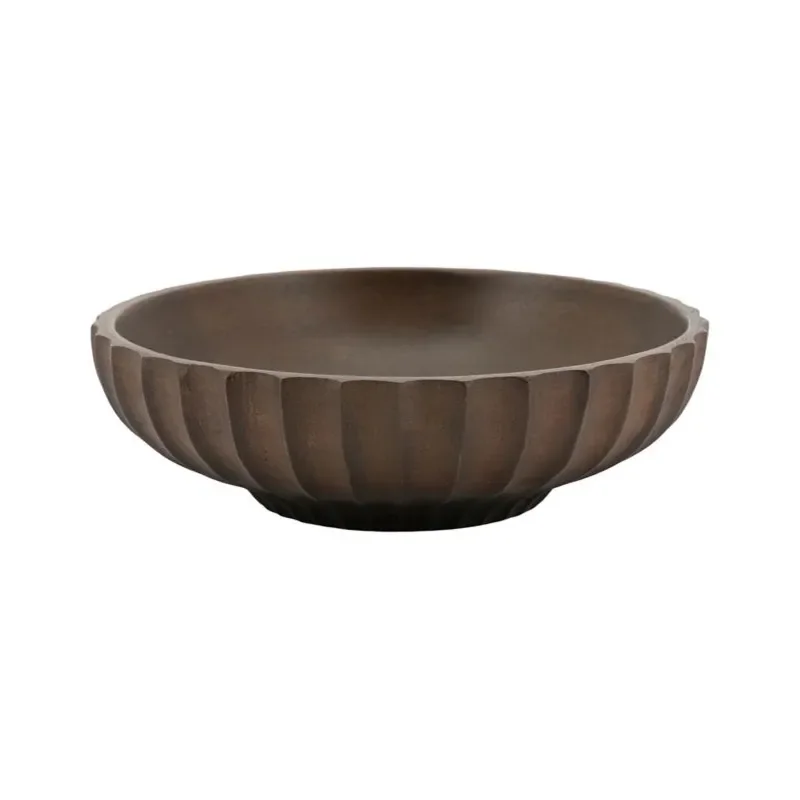 Yori small Skål 19x19x6 cm Mangotre dark brown