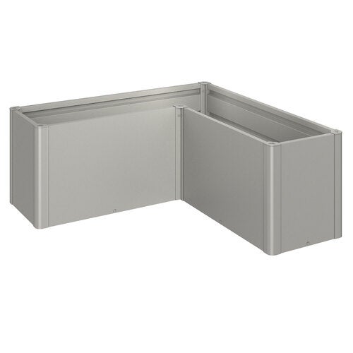Belvedere plantebed midi størrelse l150 metallic quartz-grå Biohort