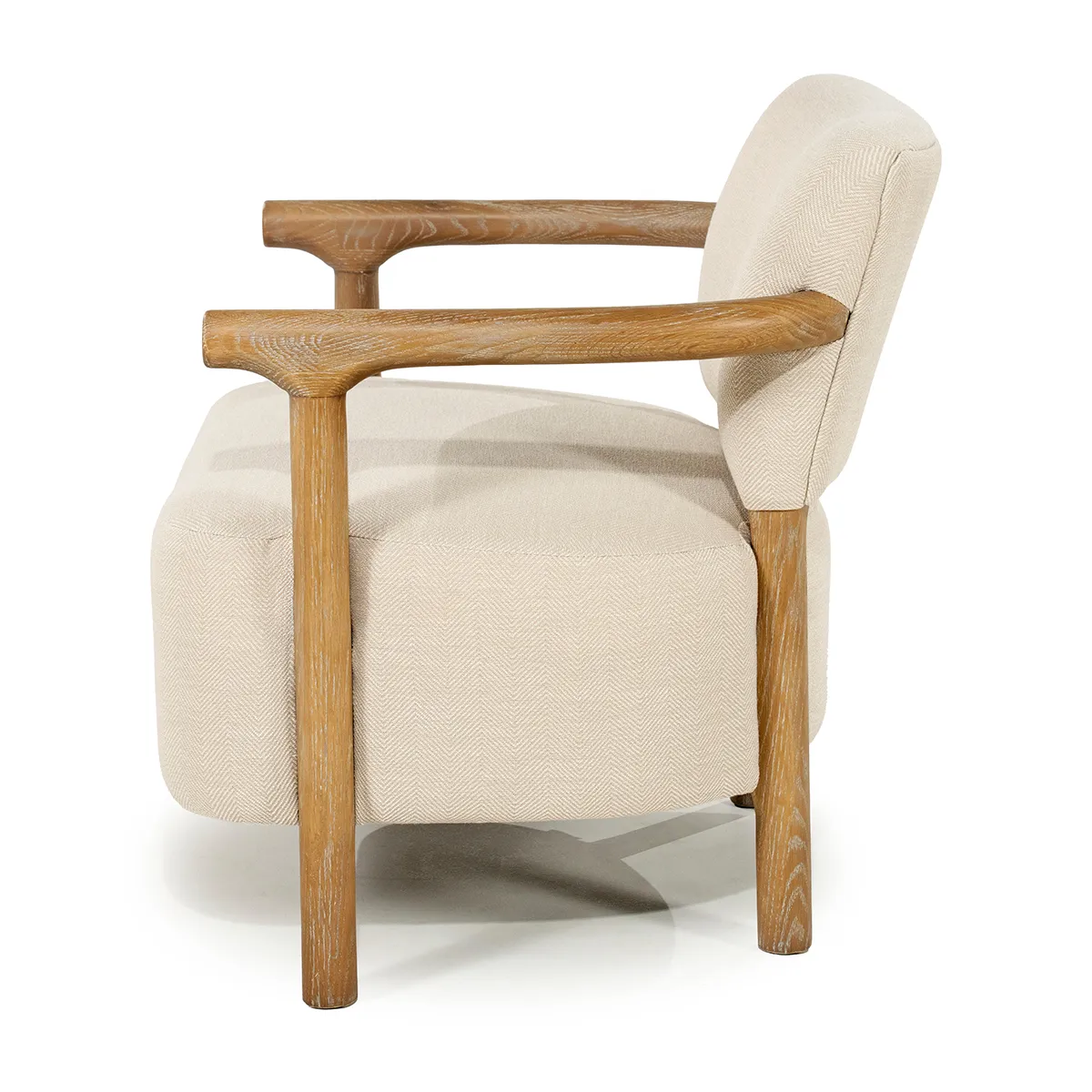 Lenestol i Askétre Glenn Herringbone Beige