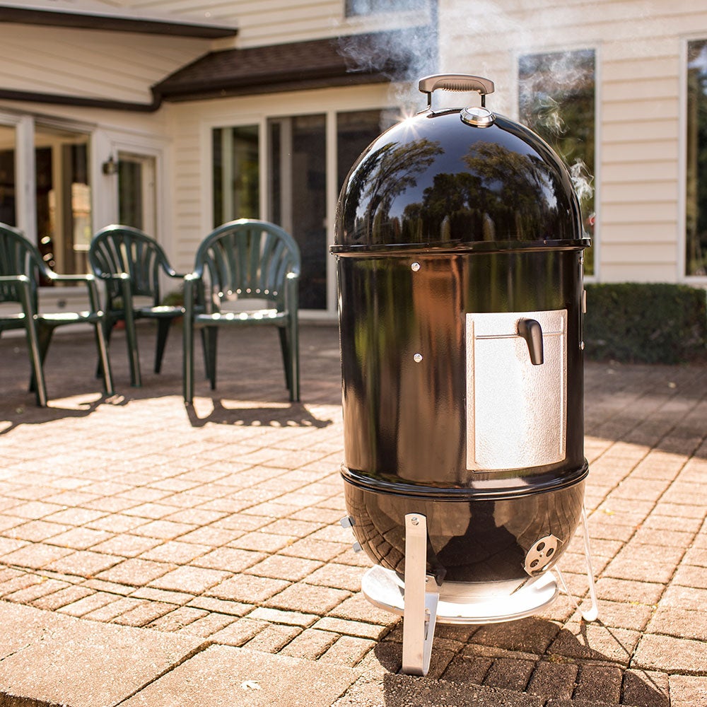 Smokey Mountain Cooker 47 cm svart støpejern Weber