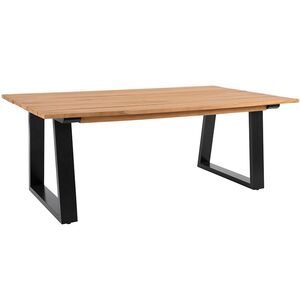 Laurion salongbord 67 x 130 cm teak/svart Brafab