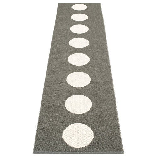 Vera matte 70x300 cm charcoal / vanilla 