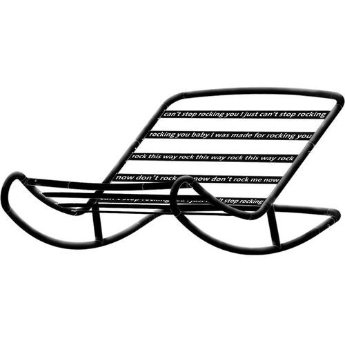 Rock 'n' Roll gyngestol i svart