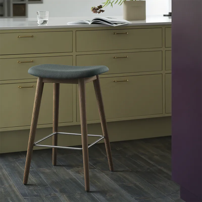 Fiber bar pallet høy Wood Base - 75 cm - Black/Anthracite Black