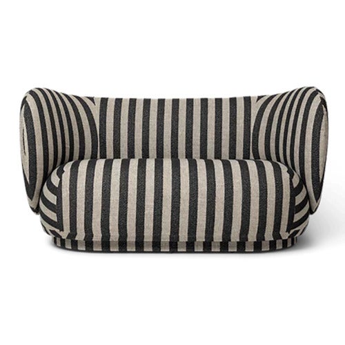 Rico 2-seter sofa Louisiana - Sand/Black