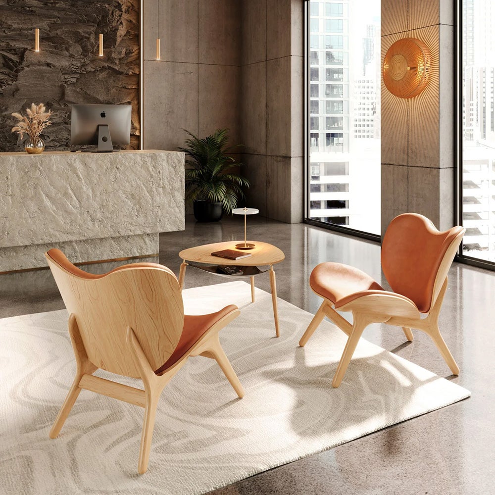 A Conversation Piece Lounge stol Oak/Dunes Rost