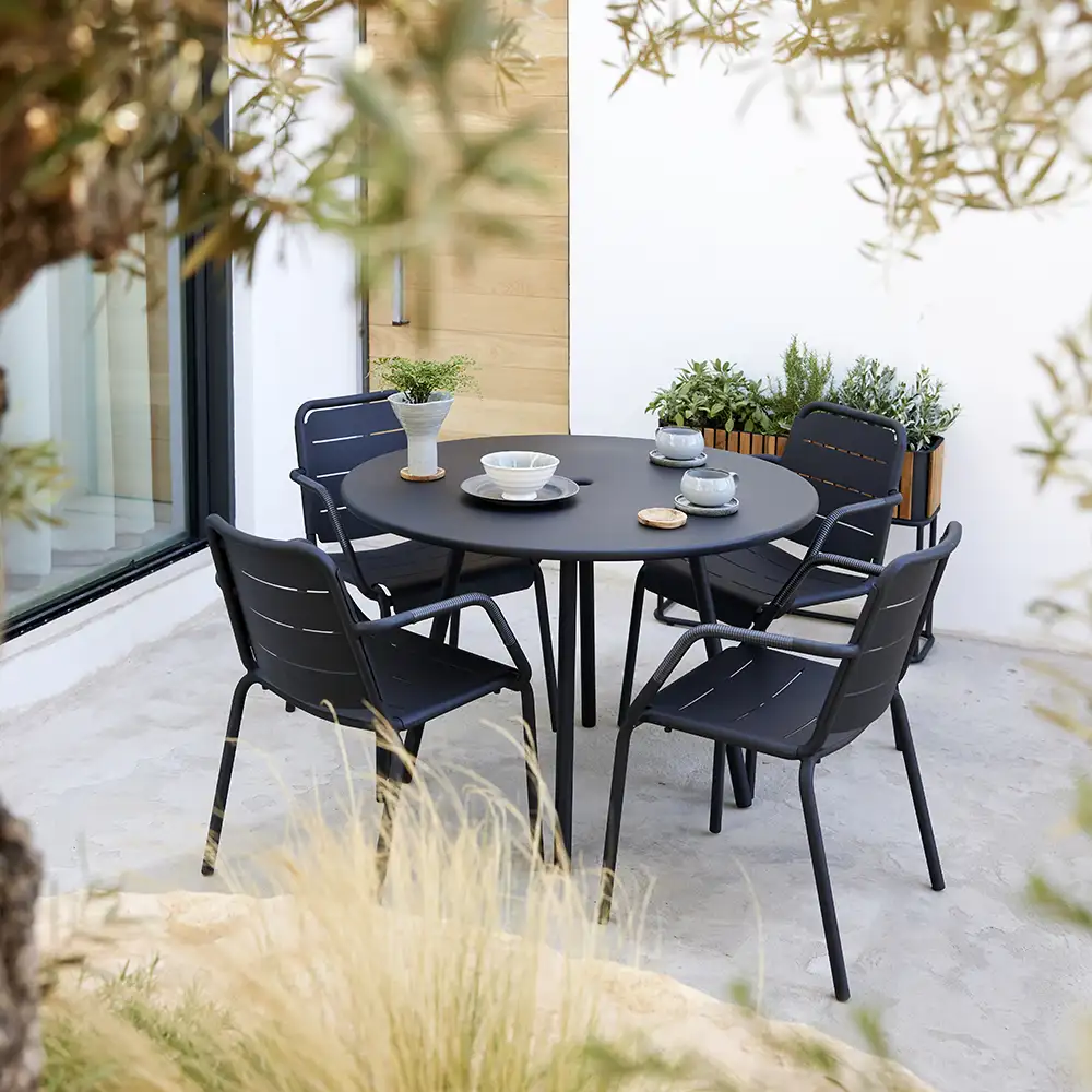 Copenhagen Armlenestol Weave Lava grey