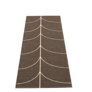 Vevd Teppe Leif Dark Brown 70x180 cm