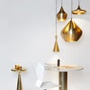 Beat Pendant Tall Brass LED