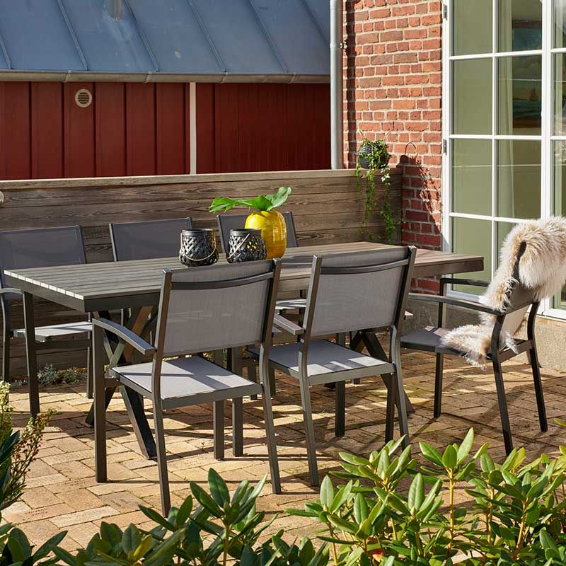 Rana & Leone spisegruppe svart Brafab