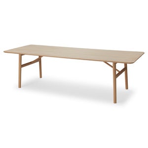 Hven Spisebord 260 cm Hvit Såpebehandling