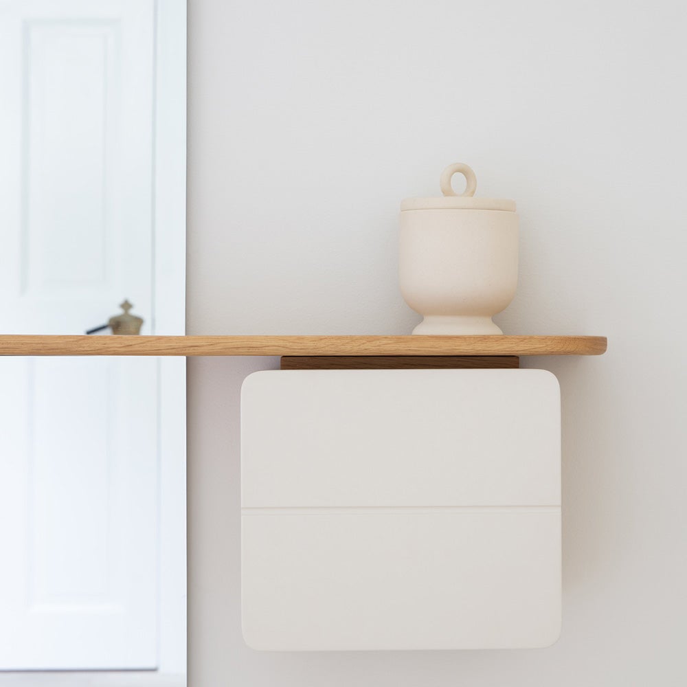 One More Look Speil Eik/Pearl White