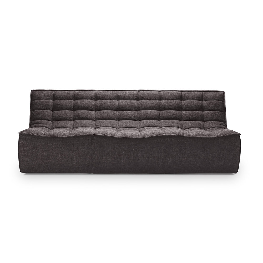 Ethnicraft, N701 3-seters sofa Dark Grey