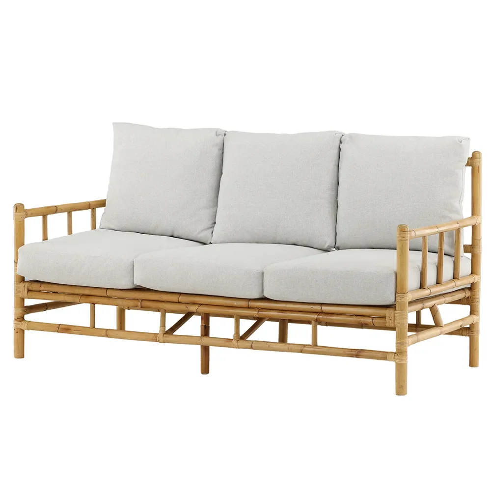 Cane 3-seters sofa Bambus 