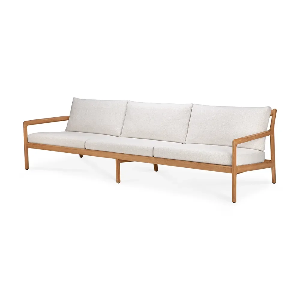 Ethnicraft, Jack 3-seters soffa Teak/Off White