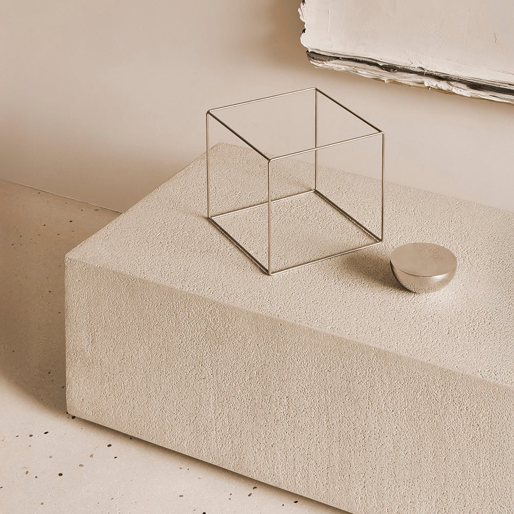 Elements gulvhylle/benk - off-white 180x45x30 cm