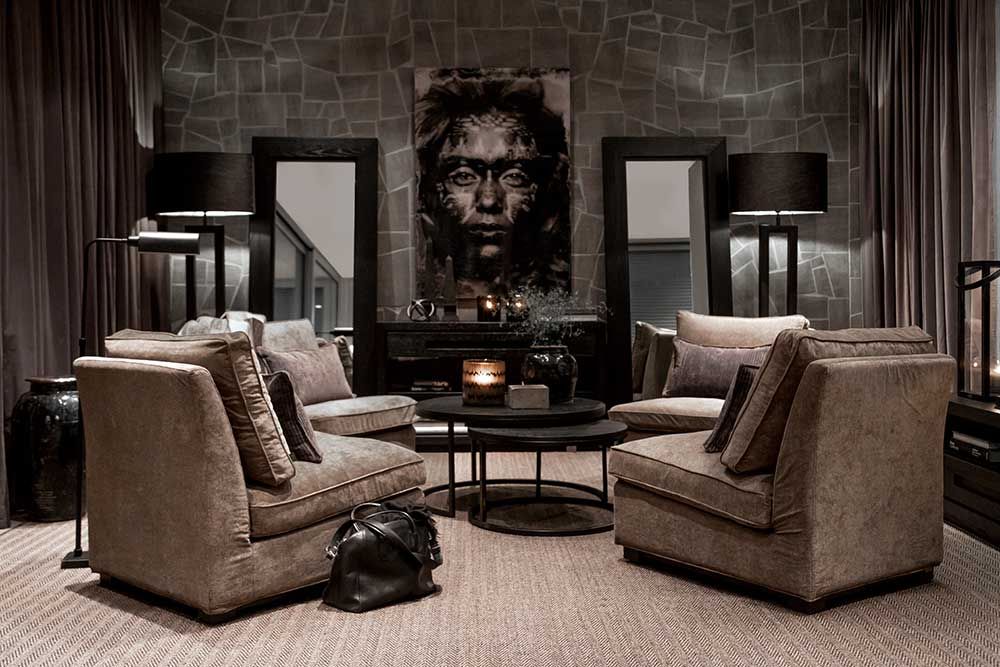 Mason salongbord to deler svart Artwood