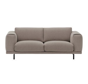 Rest Sofa 2-seter - Metallbase/Hearth6/Svart