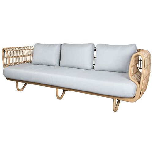 Nest 3-seters sofa Natural Inkl. puter