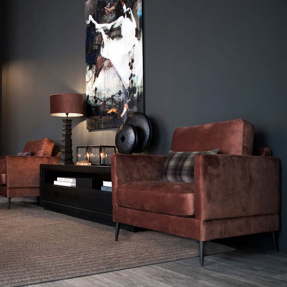 Andorra Lenestol Velvet Hazel