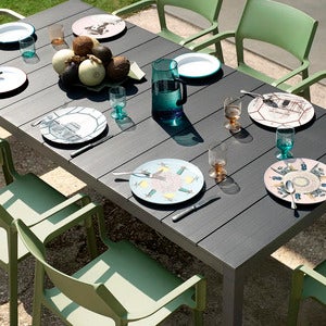 Rio Alu Spisebord 140//210x85 cm Anthracite