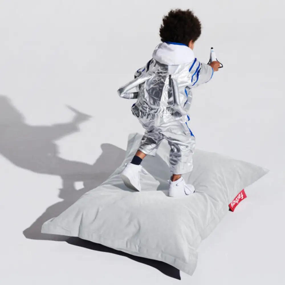 junior canvas bønnepose recycled cool grey