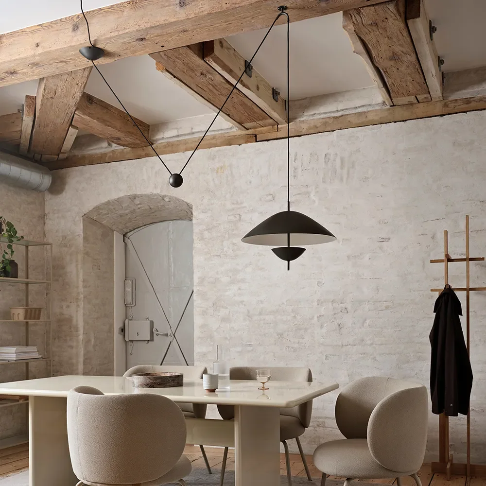 Lod Pendellampe Blackened Iron