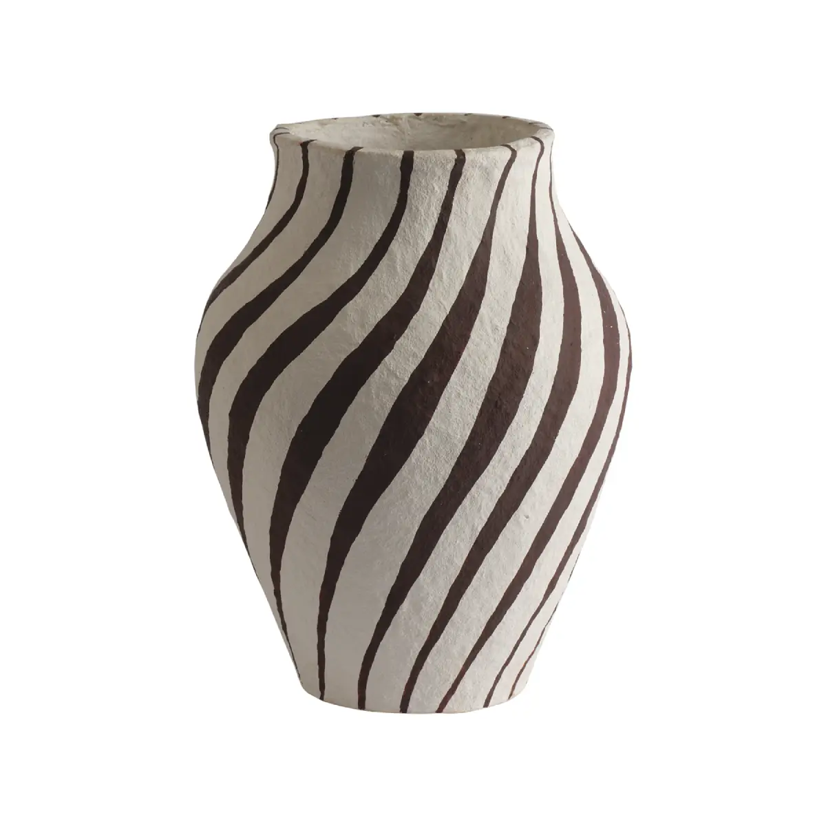 ANGUS-potte hvit/brun Ø19 x H25 cm