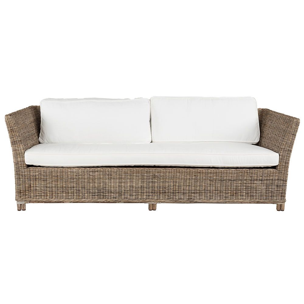 Arlington Sofa Rattan grå lakk