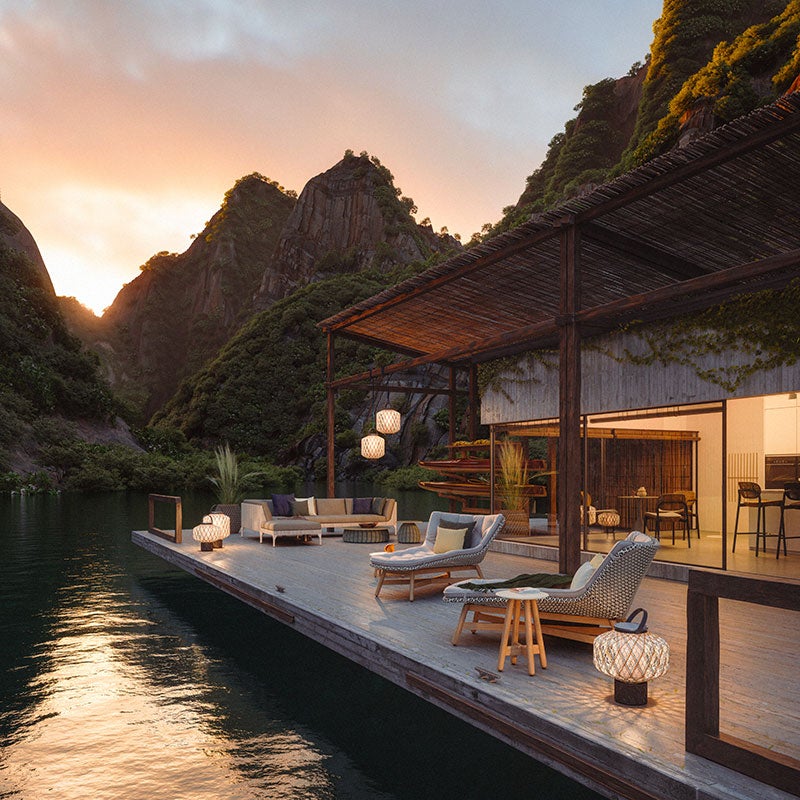 Mbrace lenestol høy CHESTNUT 