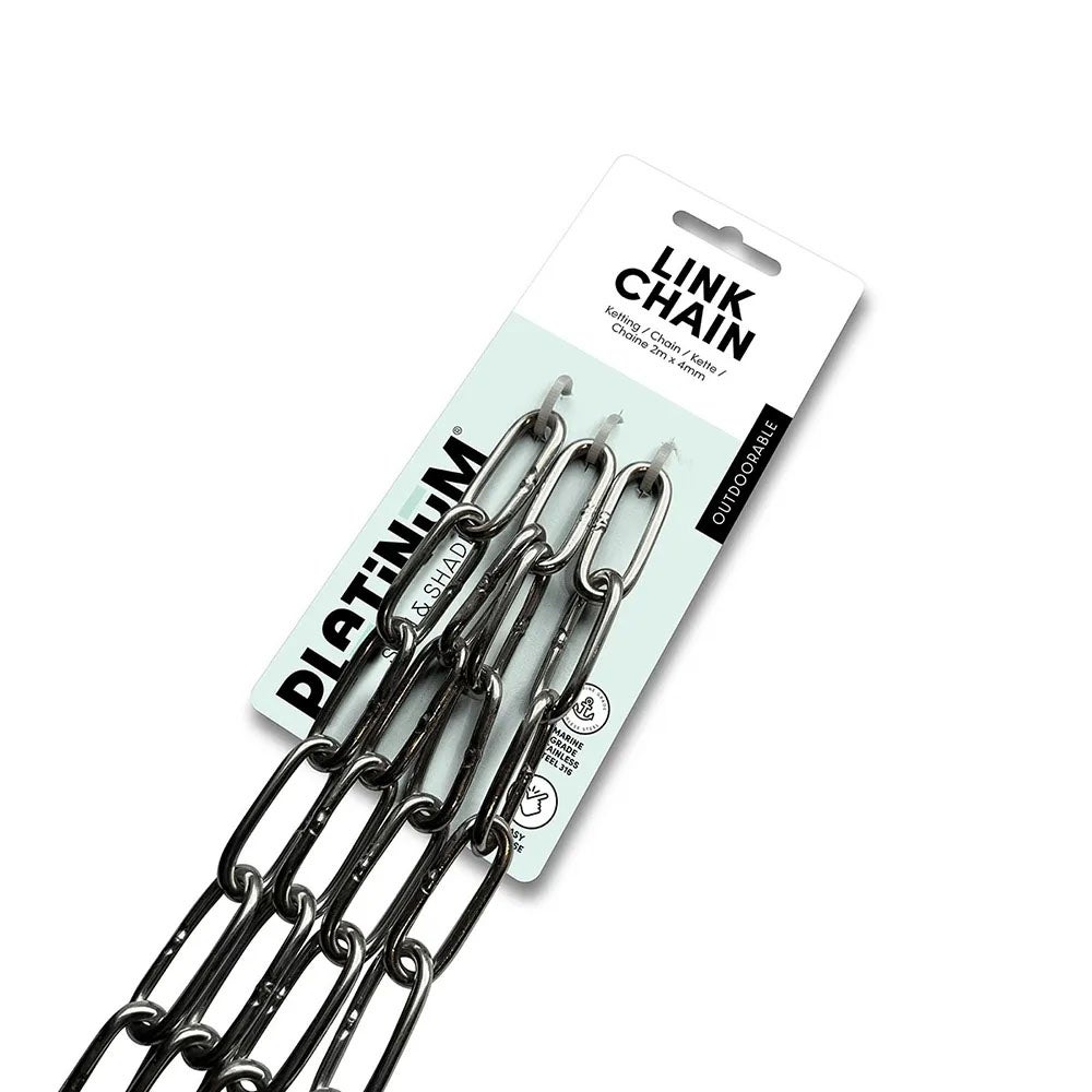Platinum Sun & Shade, Rustfritt stål monteringsmateriale kjettinglenke 4 mm x 2 m
