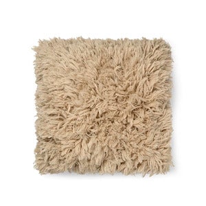 Håndvevd Putetrekk Meadow High Pile Light Sand