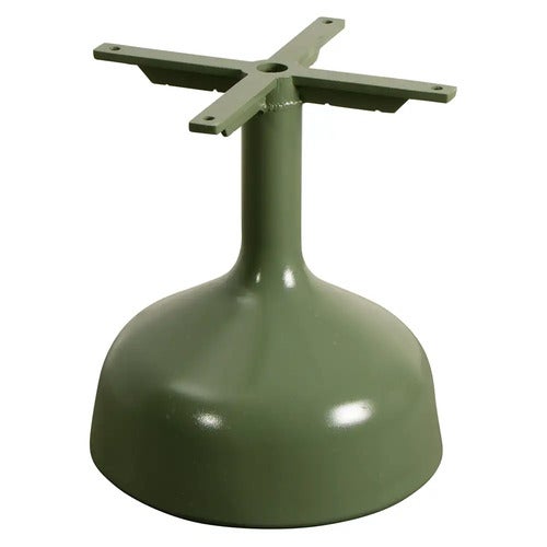 Glaze sofabord understell stort, semi-glossy understell i olivengrønt aluminium