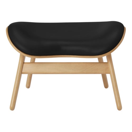 A Conversation Piece Ottoman Fotskammel Oak/Umage Leather Black