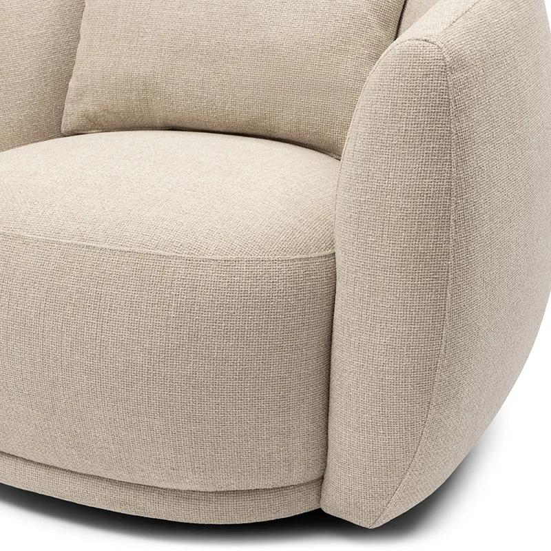 Roterende lenestol Leonardo Glossy Flax